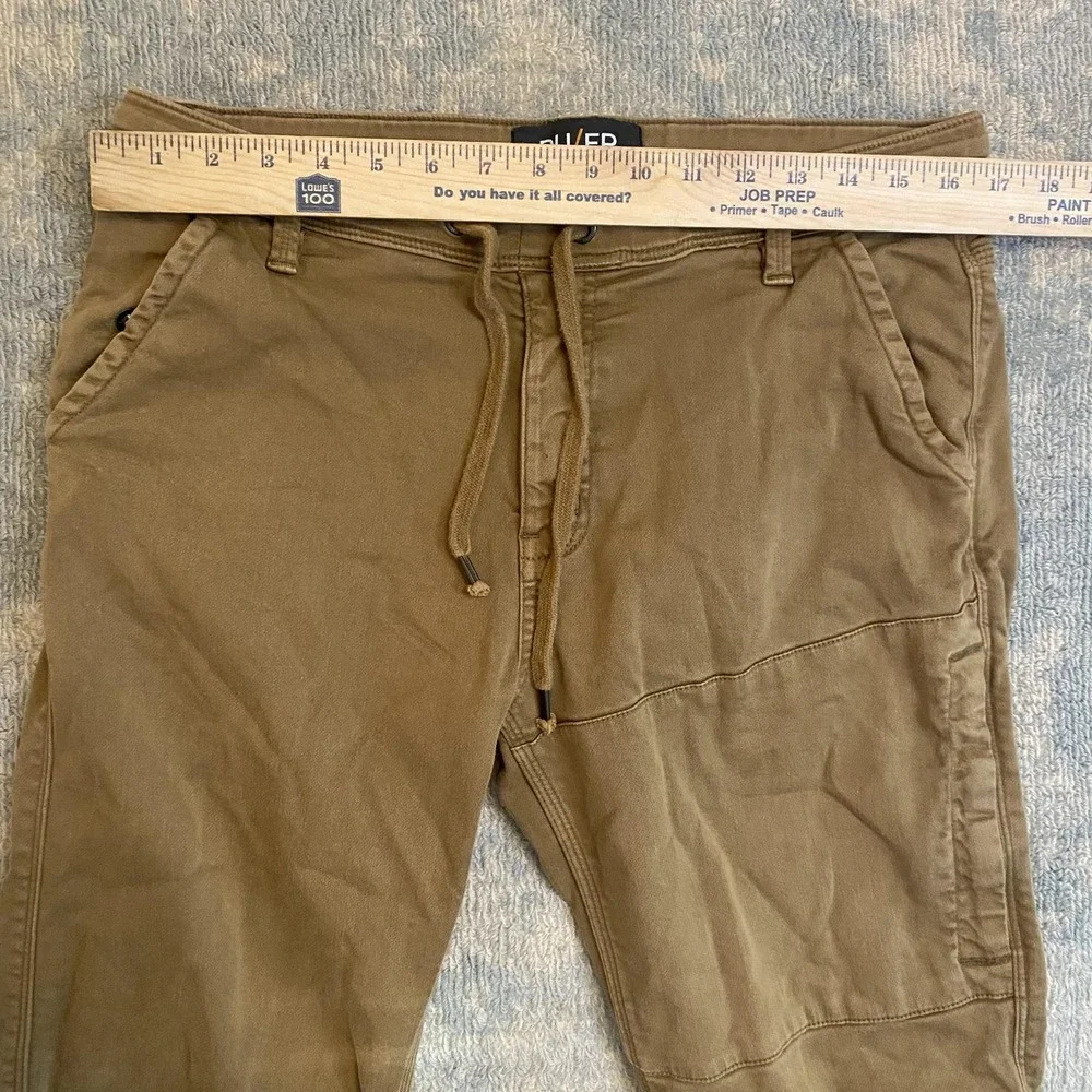 DU/ER Pants Mens 34x29 Brown N2X Slim Fit Jogger Stretch Casual Tapered Cuffed